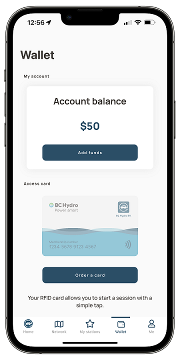 add funds via mobile app